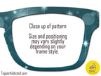 Steel Blue Bokeh Pair Eyewear Compatible Topper– Sparkling Night Sky Aesthetic with Blue Light Bokeh Effect. Strong Magnets. Fast Shipping.