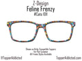Feline Frenzy Pair Eyewear Compatible Magnetic Toppers – Colorful Cat Pattern, Fast Shipping, Custom Toppers Purrfect Gift for Cat Lovers!