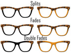 Monarch Butterfly Glasses Toppers – Metal Magnetic Cover compatible with all Pair Eyewear – Full Frame, Split, Fade & Double Fade Options