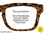Monarch Butterfly Glasses Toppers – Metal Magnetic Cover compatible with all Pair Eyewear – Full Frame, Split, Fade & Double Fade Options