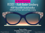 RBG "Resist" Glasses Topper | Ruth Bader Ginsburg Tribute for Pair Eyewear