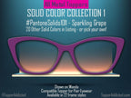 Solid Color Topper Collection – 20 Bold & Fashionable Options + Choose Your Own with a Custom Hex Code! Pair Eyewear Compatible