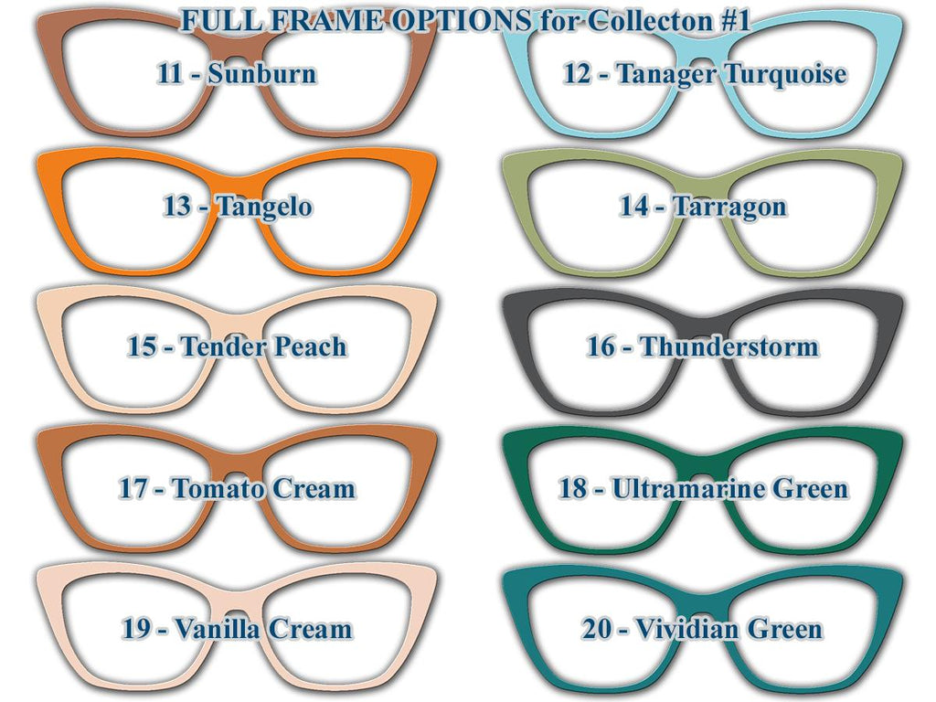 Solid Color Topper Collection – 20 Bold & Fashionable Options + Choose Your Own with a Custom Hex Code! Pair Eyewear Compatible