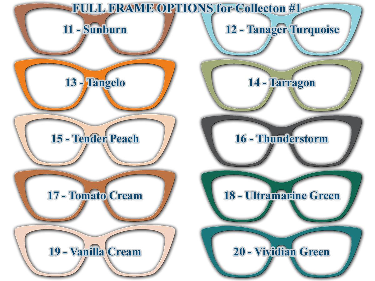 Solid Color Topper Collection – 20 Bold & Fashionable Options + Choose Your Own with a Custom Hex Code! Pair Eyewear Compatible