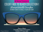 Solid Color Fades Topper Collection – 20 Bold & Fashionable Options + Choose Your Own with a Custom Hex Code! Pair Eyewear Compatible