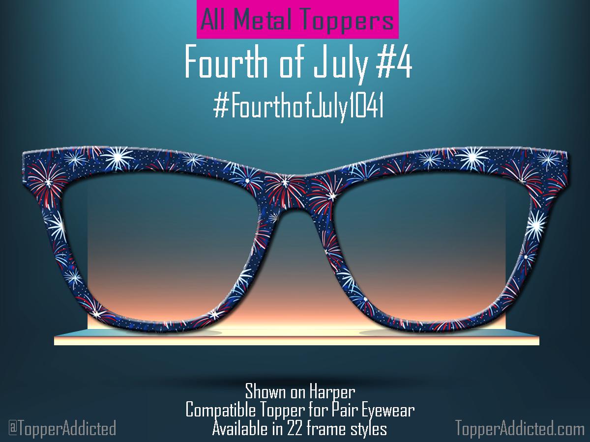 Fireworks Patriotic Topper for Pair Eyewear – 4th of July