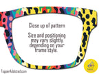 Loud and Proud Pride Month Topper for Pair Eyewear - Pride Month Topper - Ships FAST. Pride Month LGBTQ Pride, Rainbow Animal Print
