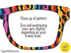Tiger Beat Rainbow - Pride 2-4 - Magnetic Pride Topper - Ships FAST. Pride Month LGBTQ Pride, Rainbow Animal Print - Pride on your face!