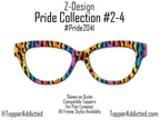 Tiger Beat Rainbow - Pride 2-4 - Magnetic Pride Topper - Ships FAST. Pride Month LGBTQ Pride, Rainbow Animal Print - Pride on your face!