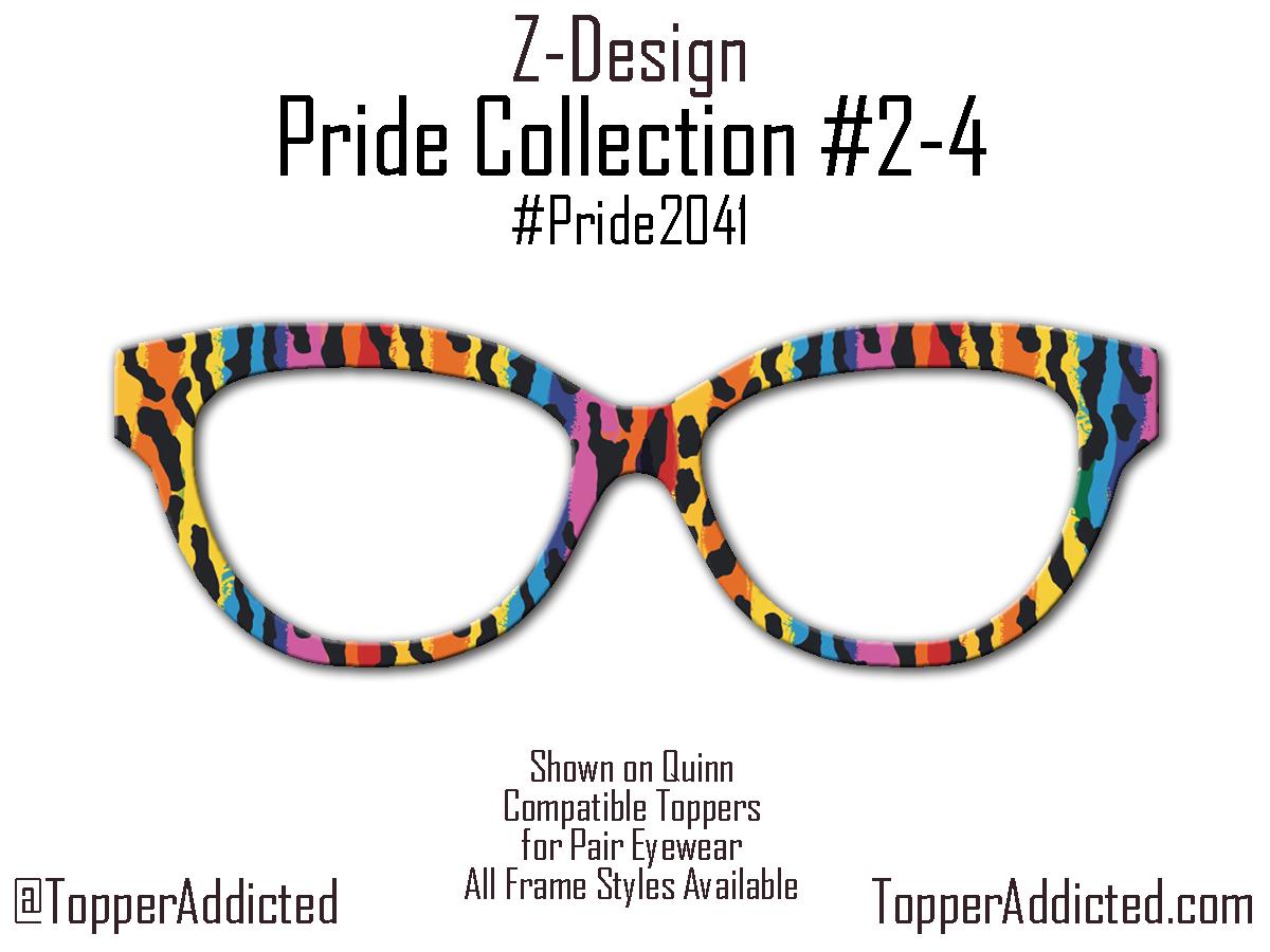 Tiger Beat Rainbow - Pride 2-4 - Magnetic Pride Topper - Ships FAST. Pride Month LGBTQ Pride, Rainbow Animal Print - Pride on your face!