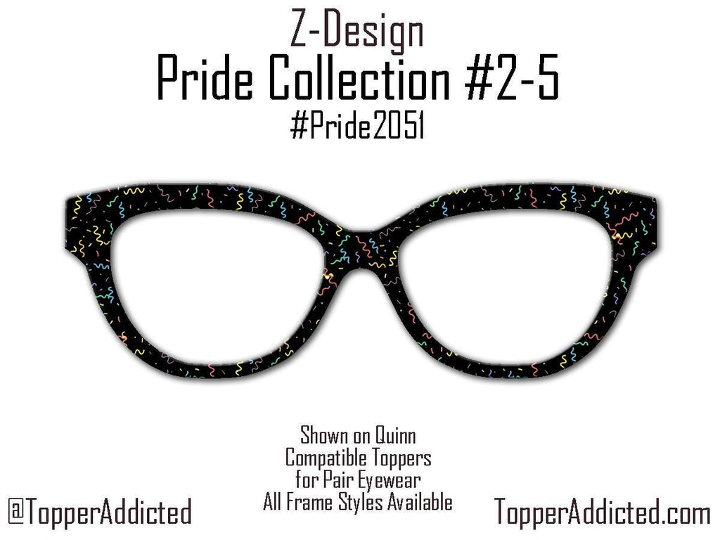 Confetti After Dark - Pride 2-5 - Magnetic Pride Topper - Ships FAST. Pride Month LGBTQ Pride, Rainbow Confetti