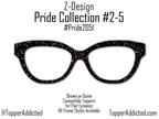 Confetti After Dark - Pride 2-5 - Magnetic Pride Topper - Ships FAST. Pride Month LGBTQ Pride, Rainbow Confetti