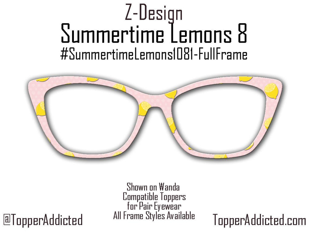 Summertime Lemons Pink and Watermelon Green for Pair Eyewear | Bold Summer Look for a Fresh outlook and a joyful topper for your glasses.
