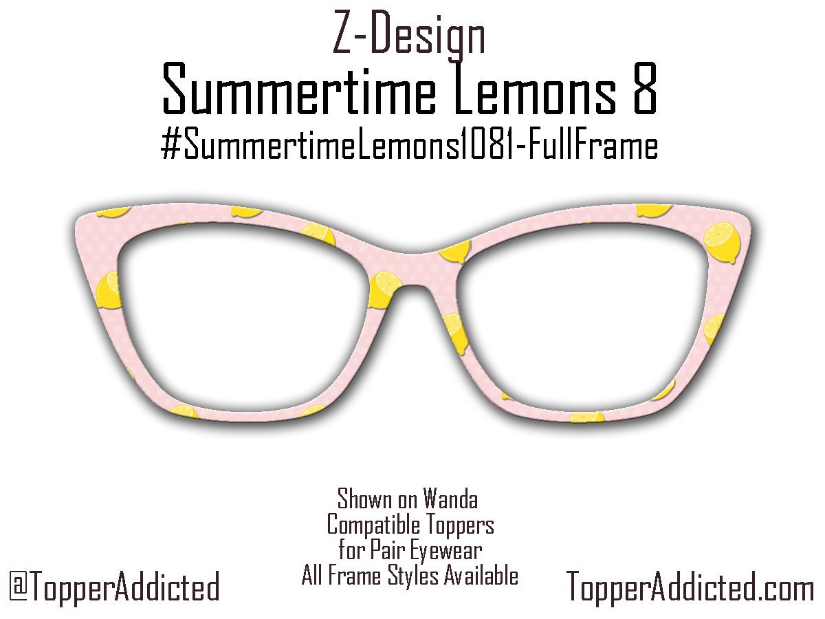 Summertime Lemons Pink and Watermelon Green for Pair Eyewear | Bold Summer Look for a Fresh outlook and a joyful topper for your glasses.