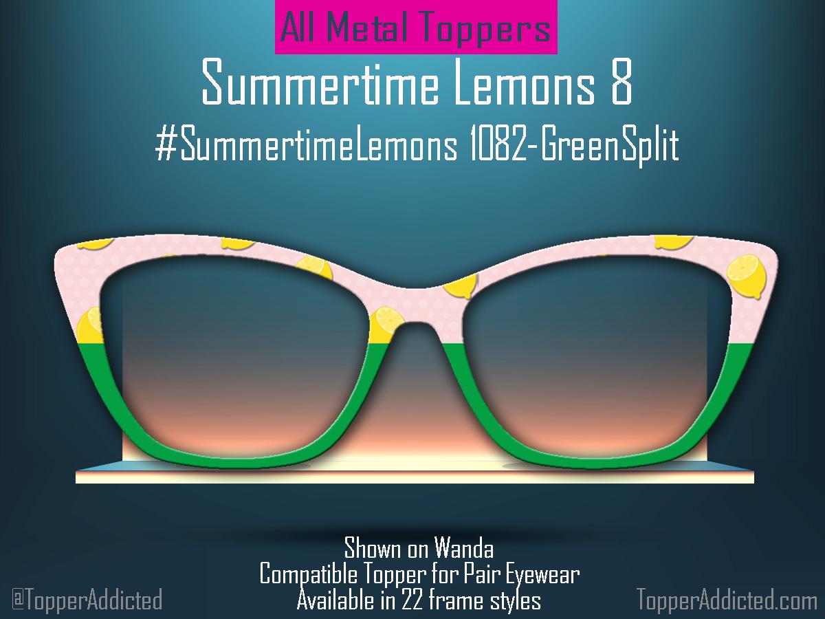 Summertime Lemons Pink and Watermelon Green for Pair Eyewear | Bold Summer Look for a Fresh outlook and a joyful topper for your glasses.