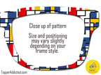 Mondrian Style Metal Topper for Pair Eyewear – Primary Colors Art