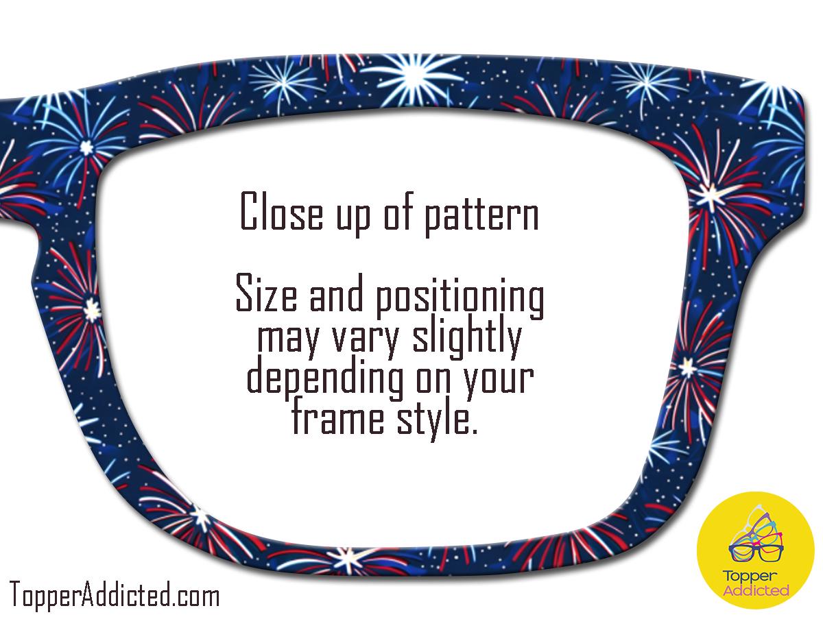 Fireworks Patriotic Topper for Pair Eyewear – 4th of July