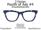 Fireworks Patriotic Topper for Pair Eyewear – 4th of July