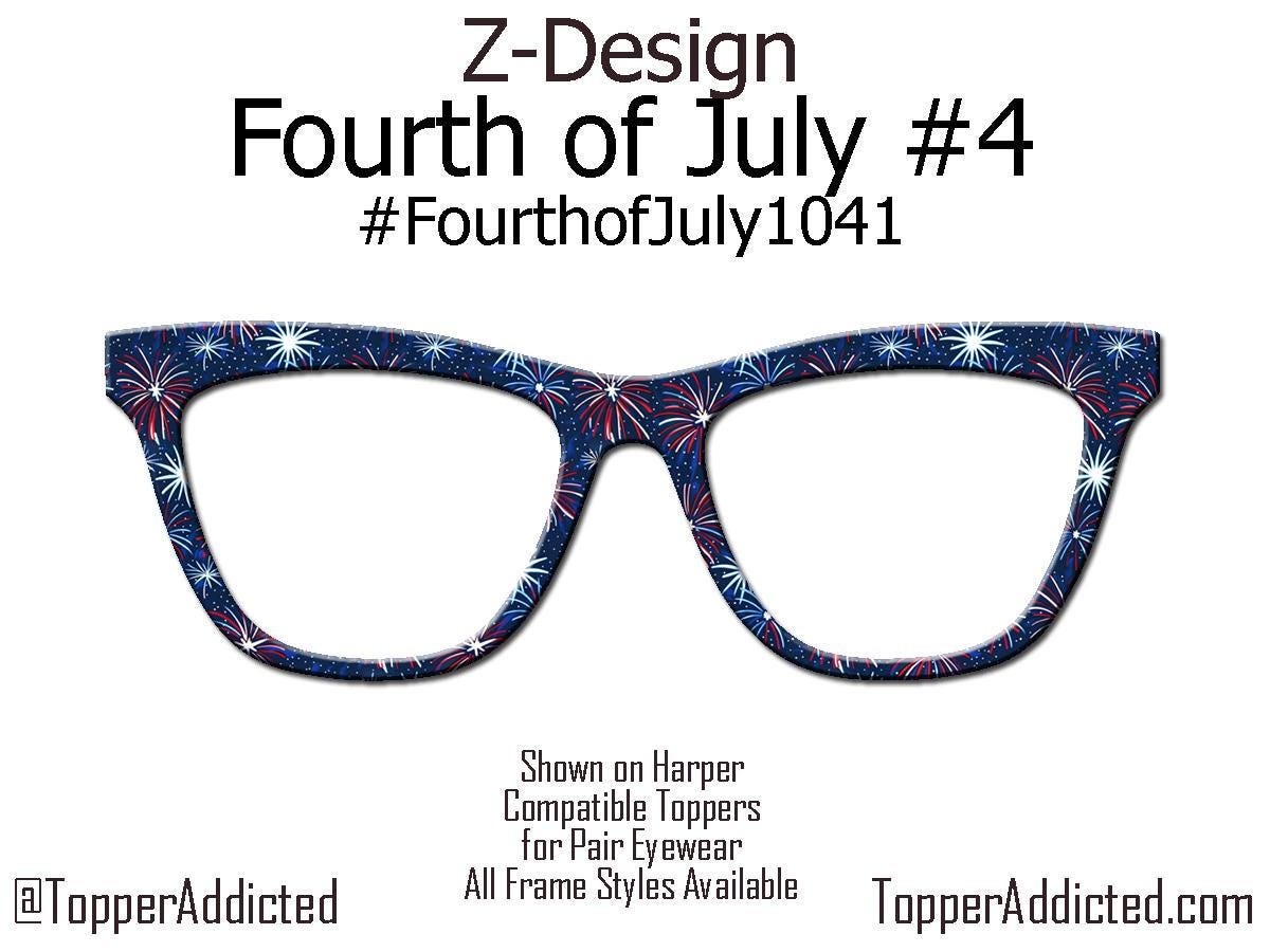 Fireworks Patriotic Topper for Pair Eyewear – 4th of July