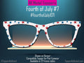 Rustic Stars & Stripes – Distressed Flag Pattern Topper for Pair Eyewear - 4th of July Metal Topper Red, White and Blue - Ships FAST.