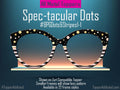 Spec-tacular Dots – Trending Black, Pink & Gold Dots + Stripes Topper | Metal Topper for Pair Eyewear | Fashionable Toppers - Fast Shipping