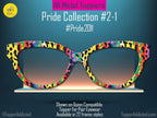 Loud and Proud Pride Month Topper for Pair Eyewear - Pride Month Topper - Ships FAST. Pride Month LGBTQ Pride, Rainbow Animal Print