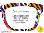 Dreamsicle Safari Pride 2-2 - Metal Pride Topper - Ships FAST. Pride Month LGBTQ Pride, Rainbow Animal Print, Stand out and stand up