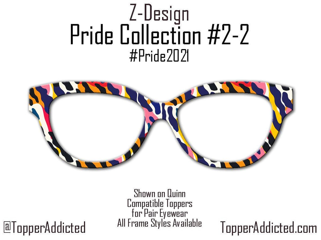Dreamsicle Safari Pride 2-2 - Metal Pride Topper - Ships FAST. Pride Month LGBTQ Pride, Rainbow Animal Print, Stand out and stand up