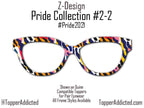 Dreamsicle Safari Pride 2-2 - Metal Pride Topper - Ships FAST. Pride Month LGBTQ Pride, Rainbow Animal Print, Stand out and stand up