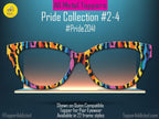 Tiger Beat Rainbow - Pride 2-4 - Magnetic Pride Topper - Ships FAST. Pride Month LGBTQ Pride, Rainbow Animal Print - Pride on your face!