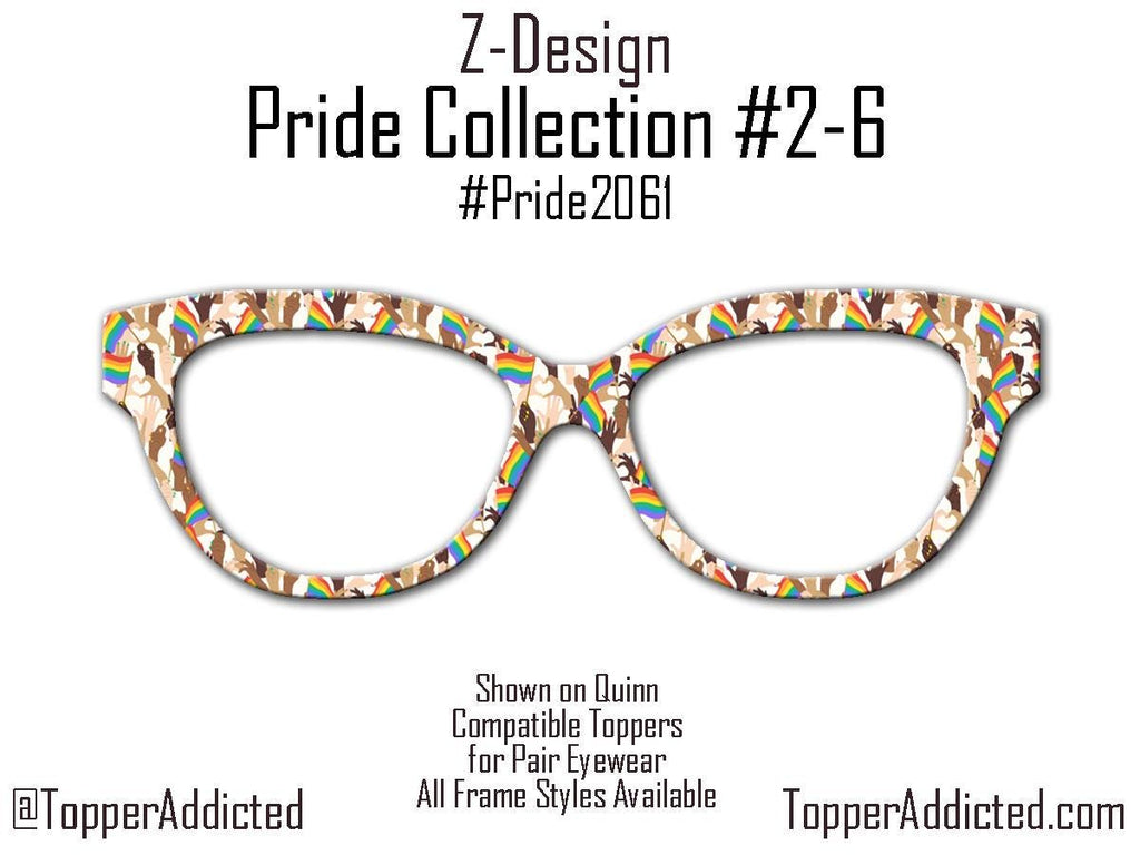 United in Love - Pride 2-6 - Magnetic Pride Topper - Ships FAST. Pride Month LGBTQ Pride, Rainbow Confetti