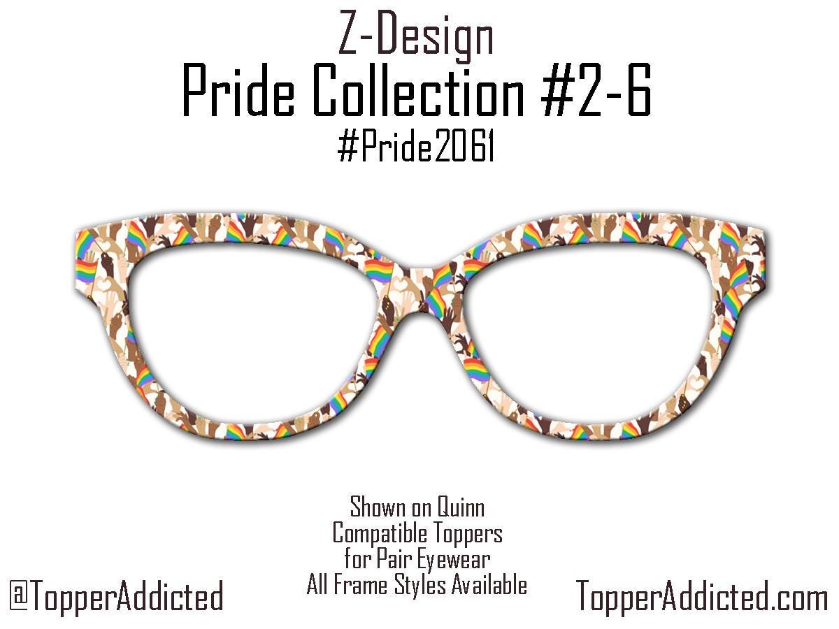 United in Love - Pride 2-6 - Magnetic Pride Topper - Ships FAST. Pride Month LGBTQ Pride, Rainbow Confetti