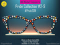 Blackout Daisies - Pride 2-9- Magnetic Floral Topper for Pair Eyewear - Ships FAST. Pride Month LGBTQ, Out and Loud, Pride Daisies