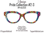 Neon Catwalk - Pride 2-3 - Metal Pride Topper - Ships FAST. Pride Month LGBTQ Pride, Bright Rainbow Animal Print, Be Proud - Be Fierce