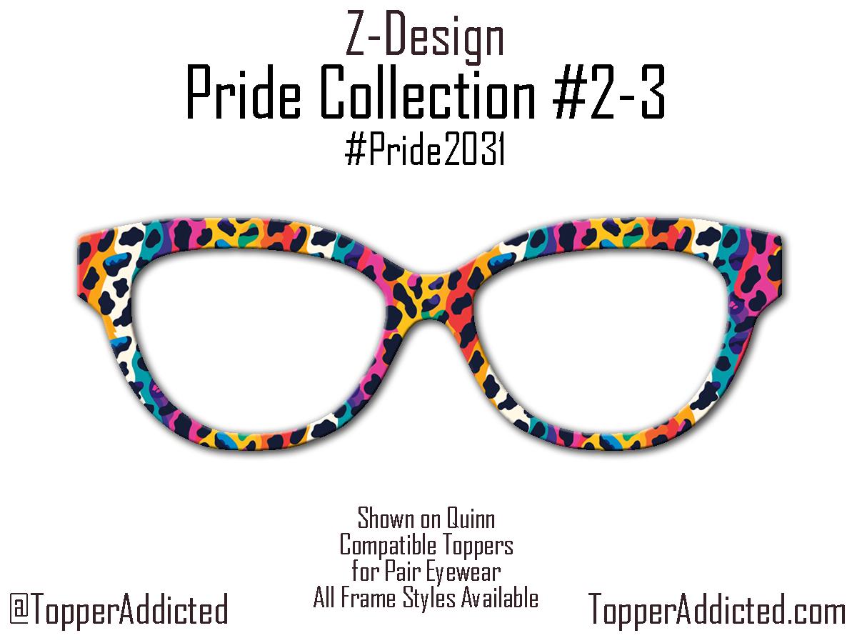 Neon Catwalk - Pride 2-3 - Metal Pride Topper - Ships FAST. Pride Month LGBTQ Pride, Bright Rainbow Animal Print, Be Proud - Be Fierce