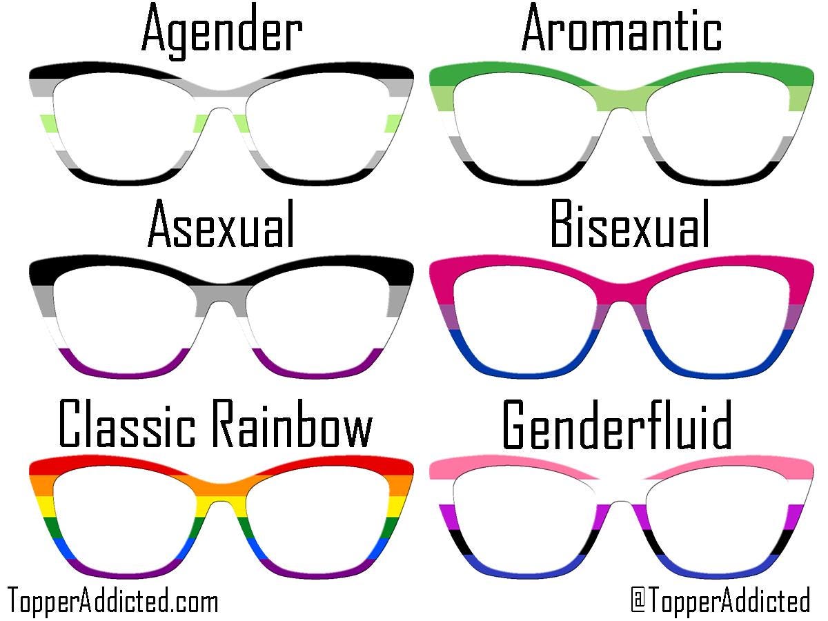 Pride Flag Toppers for Pair Eyewear | Metal Magnetic Fronts