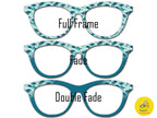 Japanese Woodblock Waves Magnetic Topper for Pair Eyewear | Ocean Wave Print in Full, Fade, or Double Fade | Fast Shipping & Amazing Quality