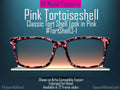 Pink Tortoiseshell Topper for Pair Eyewear - Classic Daily Wear vibes - Ships FAST. Classy Pink TortShell with a beautiful everyday look.