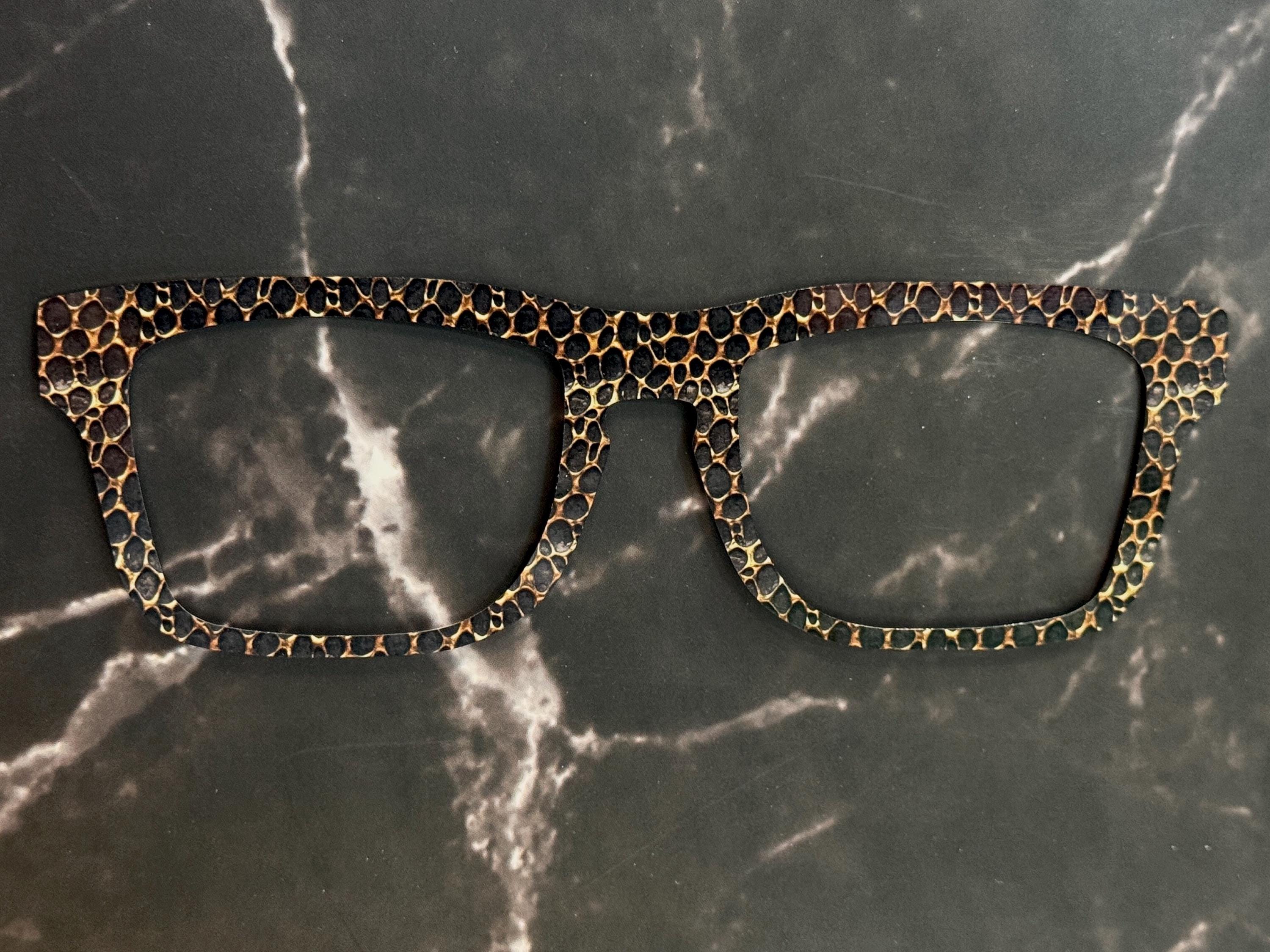 Metallic Gold and Black Glasses Topper #7 for Pair Eyewear – Magnetic Metal Topper Available in Full Frame, Split, Fade, or Double Fade