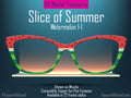 Slice of Summer – Watermelon-Themed Lightweight, thin, Metal Magnetic Toppers for Pair Eyewear | Fast shipping. Pefect picnic top frame