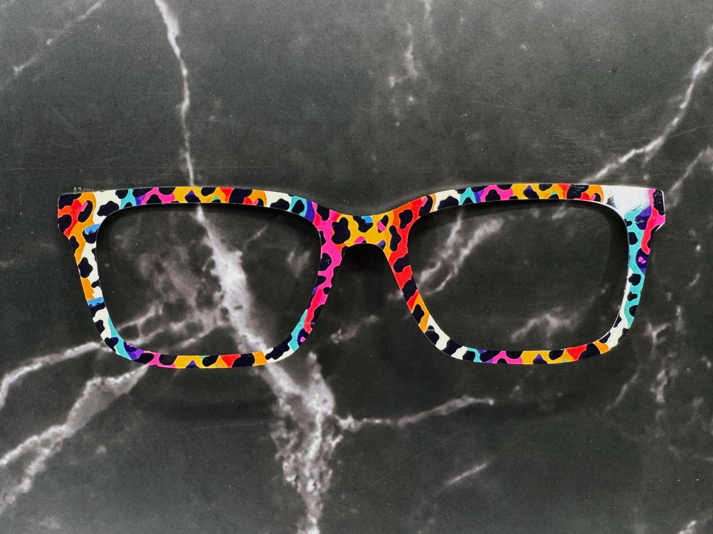 Neon Catwalk - Pride 2-3 - Metal Pride Topper - Ships FAST. Pride Month LGBTQ Pride, Bright Rainbow Animal Print, Be Proud - Be Fierce