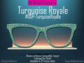 Turquoise Royale Magnetic Glasses Topper | Southwestern Print