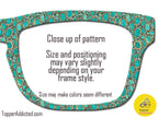 Turquoise Royale Magnetic Glasses Topper | Southwestern Print