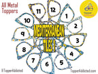 Mediterranean Tiles 1 Collection | 12 Blue & Yellow Tile-Inspired Patterns for your Pair Eyewear Compatible Metal Toppers.