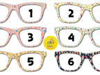 Summer Cocktails Metal Magnetic Topper for Pair Eyewear Glasses – Colorful Drink Pattern Vacation Glasses Fronts – 12 Style Options