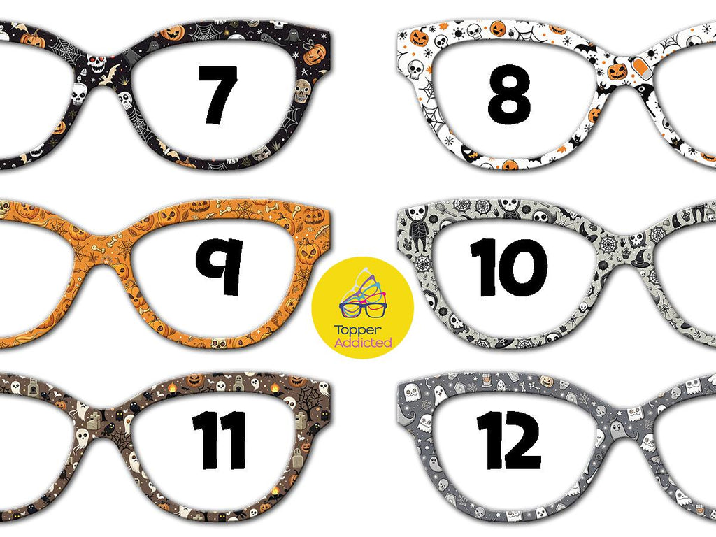 Halloween Collection 2 - 12 Spooky fun styles to set your Pair Eyewear toppers apart Fully customizable just for you with FAST fulfillment