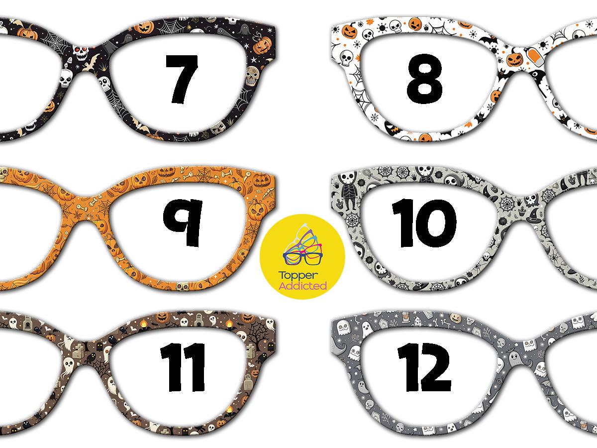 Halloween Collection 2 - 12 Spooky fun styles to set your Pair Eyewear toppers apart Fully customizable just for you with FAST fulfillment