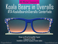 Koala Bears in Overalls toppers for Pair Eyewear metal magnetic toppers cute animal glasses topper compatible with all Pair Frame Styles