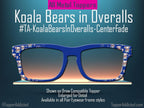 Koala Bears in Overalls toppers for Pair Eyewear metal magnetic toppers cute animal glasses topper compatible with all Pair Frame Styles