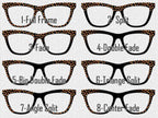 Candy Corn Halloween Toppers for Pair Eyewear Custom Magnetic Metal Glasses Fronts with 8 Fade and Split Styles Trick or Treat Vibes